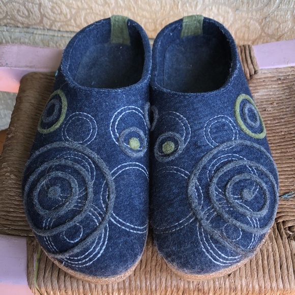 Artsy design Haflinger wool clogs size 38 - Picture 3 of 6